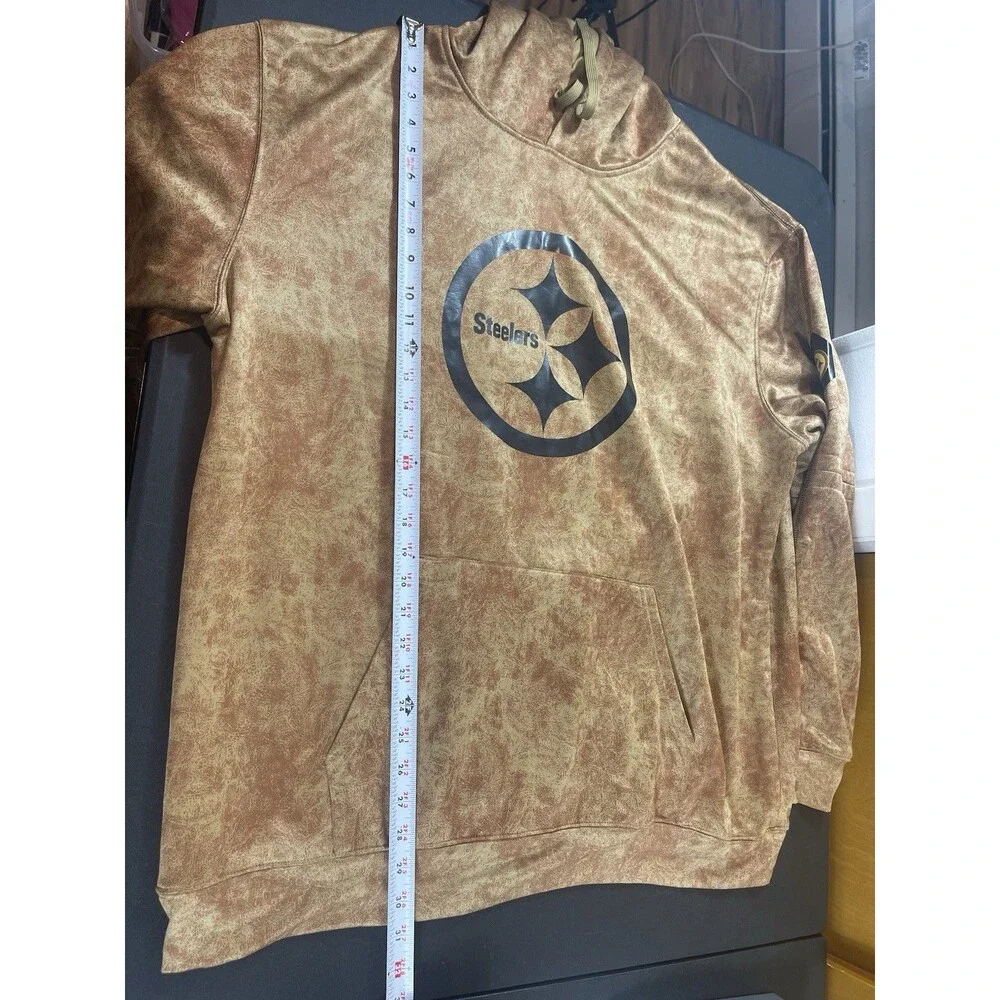 Nike NFL Pittsburgh Steelers Salute to Service Brown Hoodie Men’s XXXL
